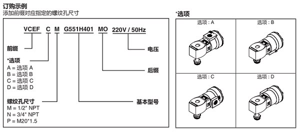 asco电磁阀vcef订购示例