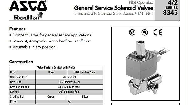 asco两位四通电磁阀8345g001v.图1