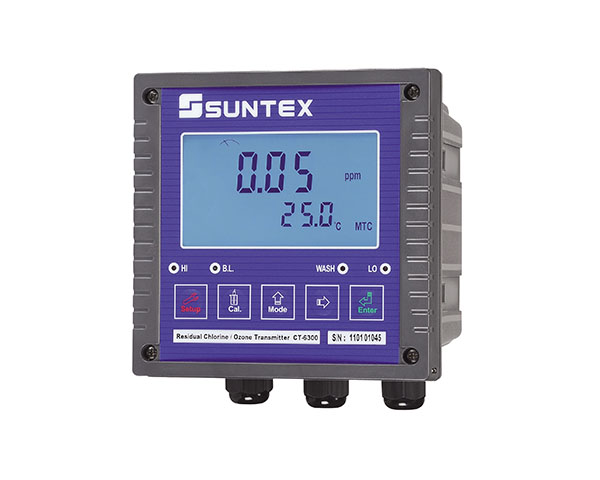 ct-6300 微电脑余氯臭氧变送器 具rs485输出-suntex