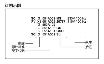 asco电磁阀scg551a001ms订购示例